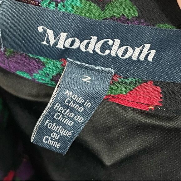 NWT ModCloth Meow‎ Bouquet Pleated Swing Skirt Size 2 - Picture 4 of 13